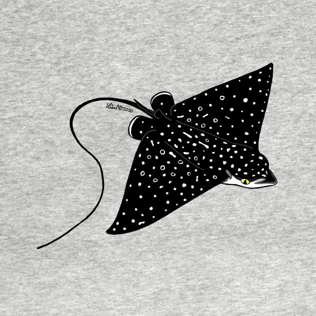 Spotted Eagle Ray Pup by HonuHoney